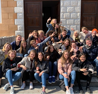 Erasmus+ Projekt über Fake News, alle Teilnehmenden der Kantonsschule Musegg während der Projektwoche im kroatischen Zadar im April 2019